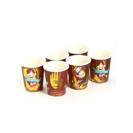 A one -time paper glass with embossing, 250 ml, gravity farz-3
