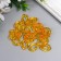 Decor for creativity plastic "Ring for the chain" transparent orange set 25 pcs 2.3x1.65 cm