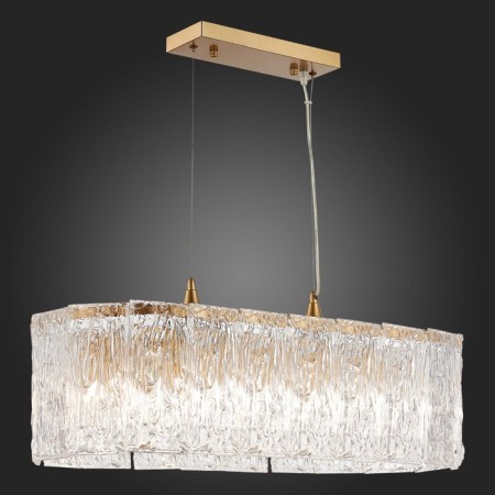 Suspended EVOLUCE lamp. Sle283203-10. Rida. 10x40 watts, E27, 79x30x22 cm, golden color-6