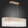 Suspended EVOLUCE lamp. Sle283203-10. Rida. 10x40 watts, E27, 79x30x22 cm, golden color