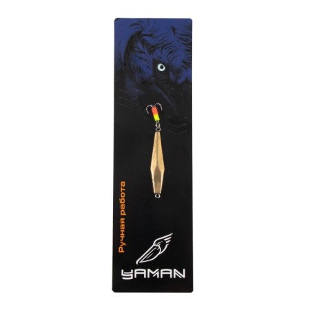Vertical "Yaman" rhombodrotic with a tee, size 36 mm, 4 g, color nickel-4