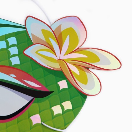 Mask Carnival New Year's “Milashka” for the New Year, holography, 26.3 x 18.8 cm-4