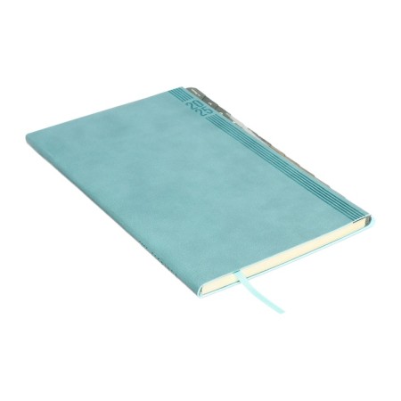 Weekly Datir 2025 Glick Region O leather A5 80l Escalada, BL TIS, KR BL 70 g/m², blue-2