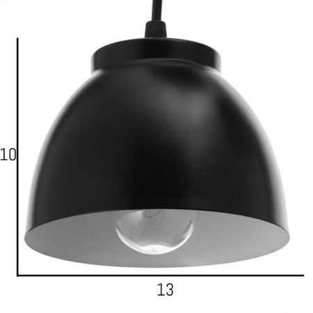 Bayerlux suspension Bayerlux 4111/3 3x40W E27, Black, D = 13.5 cm, h = 10.5 cm-2