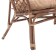 Garden Divan "Indo" from a rattan, with beige pillow/dark rattan, 113 x 68 x 71 cm