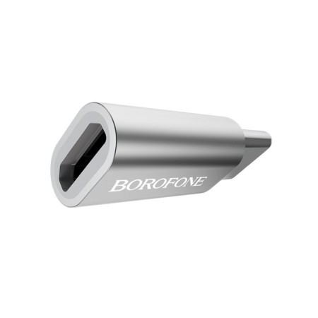 Adapter Borofone BV4, microUSB - type -C, silver-2