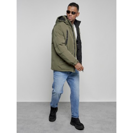 Sports male winter, size 56, khaki color-17