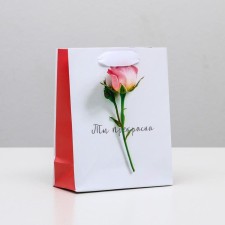 Package Gift Laminated Vertical, packaging, “You are beautiful”, S 12 x 15 x 5.5 cm