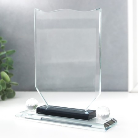 Souvenir glass "Award stele" 17x12x4 cm-2