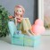 Souvenir Polystone Light "Girl on the couch with guitar/dog" MIX 13x7.5x16 cm