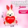 Soft toy-suspension "I love you", bunny