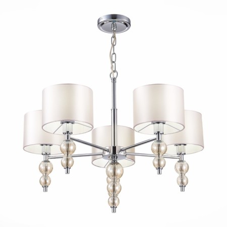 Suspended EVOLUCE lamp. Sle105703-05. Ramer. 5x40 watts, E14, 58x58x43 cm, chromium color-8