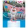 Notebook 12 sheets, into a narrow ruler, "Buba", cover coated cardboard, rounded corners, block 65 g/m2, mix