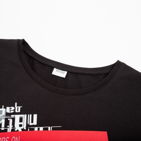 T-shirt male minku color black, rr 50-7