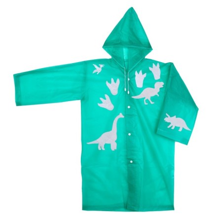 The raincoat "Dinosaurus" with reflective stickers, height 120-160 cm-3