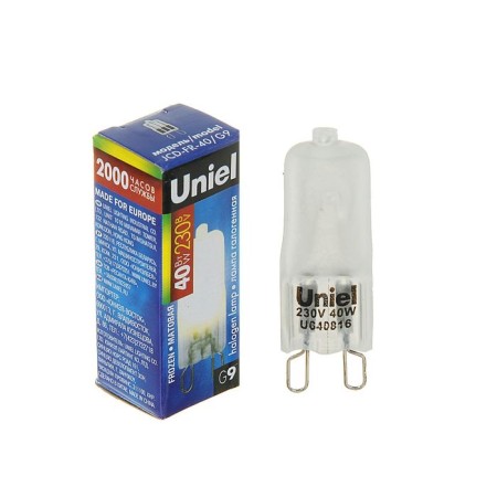 Halogen lamp Uniel, G9, 40 W, 230 V, matte