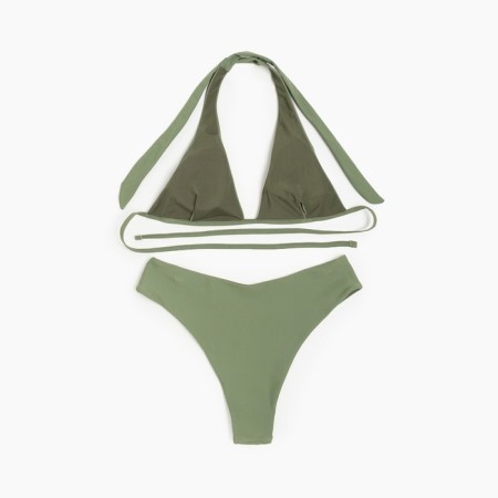 Swimsuit female separate minku color green, size 50-6