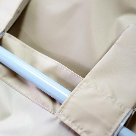 Street curtain on loops 210d, size 145x240 cm, beige color-9