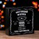 Gift box "100% man", black, 23 x 23 x 8 cm
