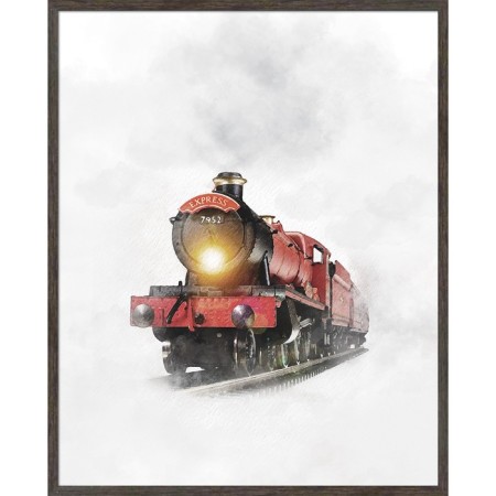 Reproduction of the painting "Fairytale Express", 40x50 cm, frame 20-008d
