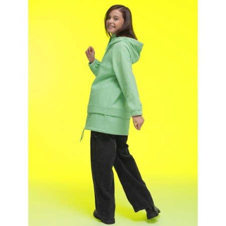 Sweatshirt for girls, height 122 cm, olive color-9