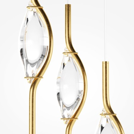Maytoni Mod347PL-L48BS3K Foresight, 600x430x3650 mm, LED, 48W, 2880LM, 3000K, Brass Complete-2