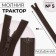 Lightning "Tractor", No. 5, detachable, automatic lock, 80 cm, brown color