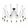 Suspended Citilux "Edison" CL451122, 12X75W, E27, Black Color