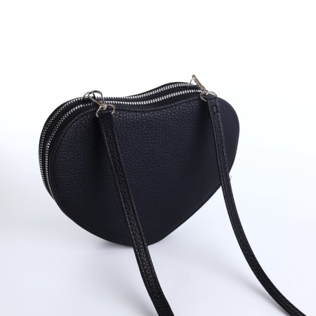 Bag Women's Cross-Bodi with a zipper, black color-5