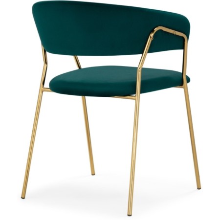 CHARTAL SHAMELIA 1 metal/velor, gold/green 60x52x79 cm-3