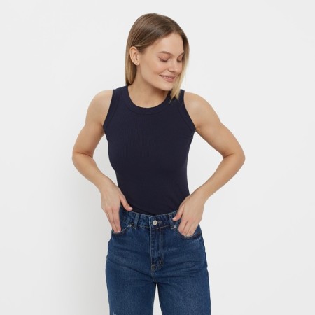 Women's jeans, dark blue color, size 36 (42)-7