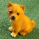 Garden figure "Siba-Inu puppy" 10x13x20cm