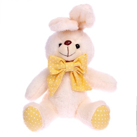 Soft toy "Rabbit with a bow", 20 cm, color mix-3