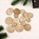 Decor made of wood "saws" gold, set 55 g, size: from 2 to 10 cm
