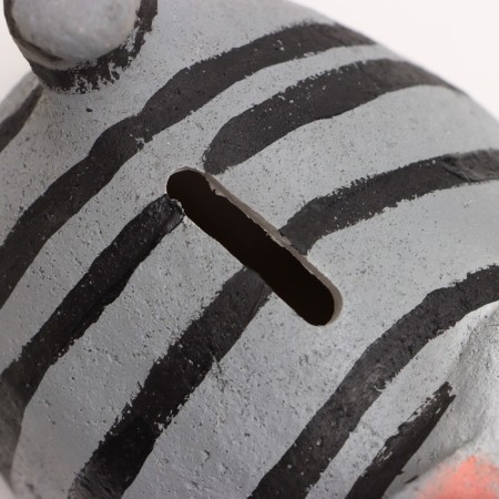 Piggy bank "Cat fat man on the stomach" gray, 10x18x9cm-4