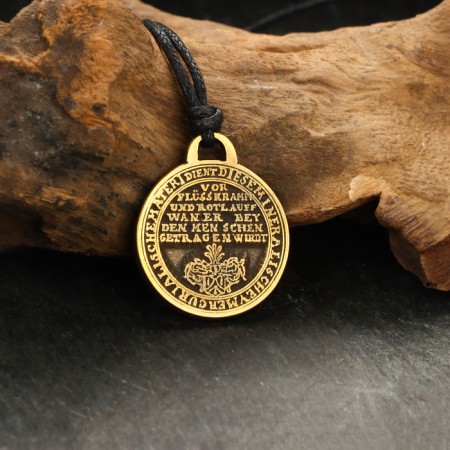 Protective amulet "Talisman of the Sun" No. 16, 25x25mm, metallic-1