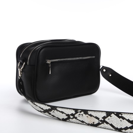 Female Cross-Bodi Bag Textura, Small Size, Black Color-1