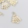Decor for creativity metal, rhinestones "Christmas tree" gold 2.2x2 cm