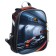 School backpack 38 x 30 x 16 cm, ergonomic back, stavia "car", gray