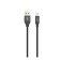 PERO DC -02, Lightning cable - USB, 2.4 A, 1 m, fabric braid, black