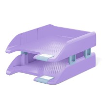A set of horizontal trays - Erichkrause Forte, Manga, with lateral mounts, 2 pieces, green