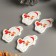 A set of buttons for creativity wood "Snowman with a gift" set of 15 pcs 3.5x2.5 cm