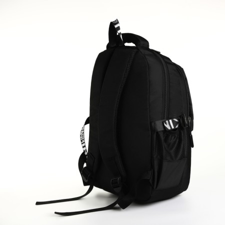 Youth backpack from lightning textiles, 5 pockets, black color-3