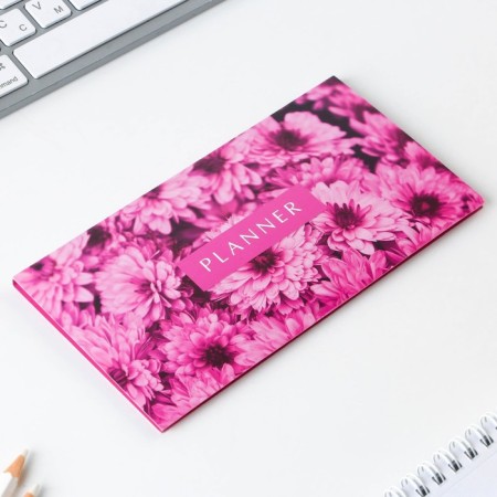 Planing with tear -off sheets "Flowers", soft cover, 30 sheets-1