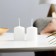 Set of candles - cylinders, 4x5 cm, set 2 pcs, white