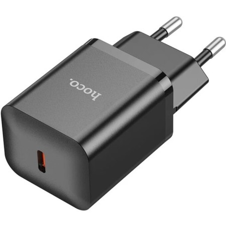 Network charger Hoco N27, 1 Type-C, 20 W, PD + Qc, Black-1
