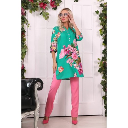 Women's tunic, size 44, green color