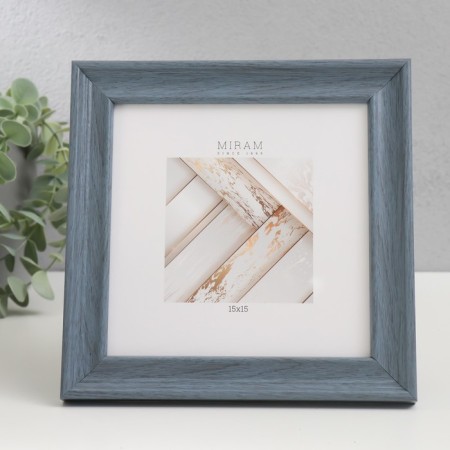 Photo frame Plastic "Mira" 15x15 cm, 642445-3, gray (plastic screen)
