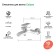IDDIS CALIPSO CALSB00i02WA bath mixer, single -leaf, white, chrome