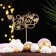 Topper give beautifully "I love you" on a suspension, golden